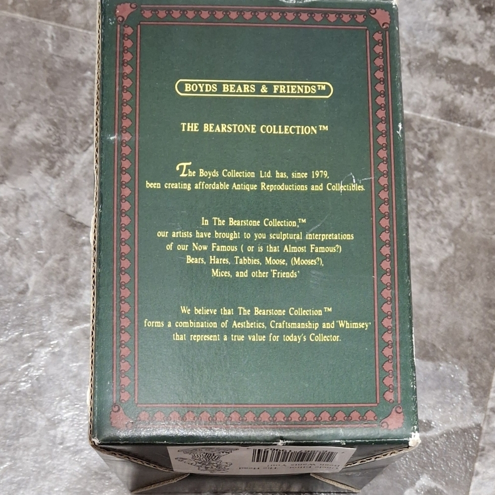 Boyd Bearstone Resin Uncle Elliot The Head Bean Wants You FoB 1996 / 1997 NIB. - Picture 2 of 4